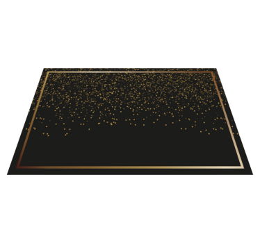 Set de table élégant paillettes noires élégantes - TenStickers