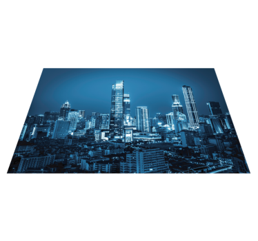 Set de table moderne vue sur la ligne d'horizon - TenStickers