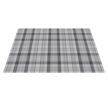 Set de table élégant style plaid en lin - TenStickers