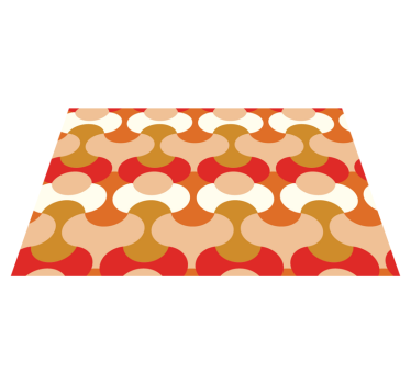Set de table moderne motifs géométriques vibrants - TenStickers