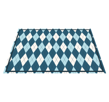 Set de table moderne style losanges - TenStickers