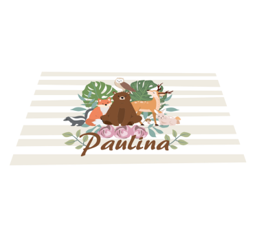 Set de table enfant rassemblement d'animaux fantaisistes - TenStickers