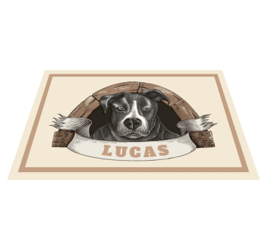 Set de table original illustration de portrait de chien - TenStickers