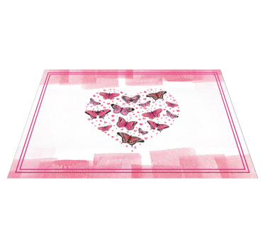 Set de table moderne motif papillons en cœur - TenStickers