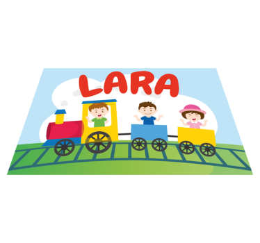 Set de table enfant illustration train pour enfants - TenStickers