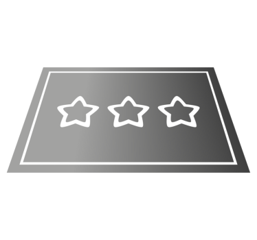 Set de table moderne affichage des étoiles - TenStickers