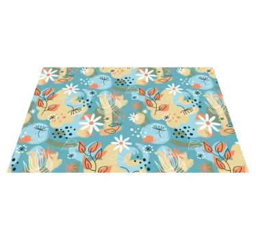 Set de table moderne inspiré floral - TenStickers