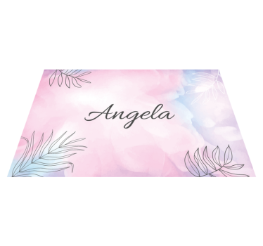 Set de table avec prénom plat décoratif élégant - TenStickers