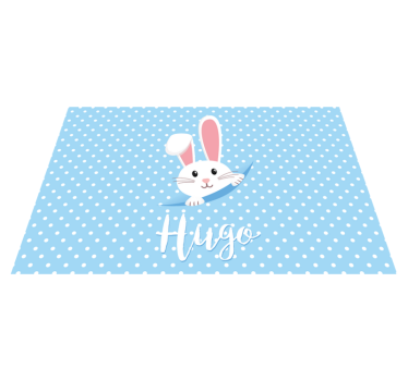 Set de table enfant illustration de lapin mignon - TenStickers