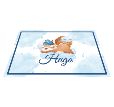 Set de table enfant ecureuil sur un nuage - TenStickers