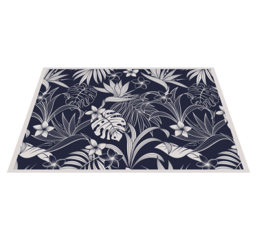 Set de table élégant imprimé floral tropical - TenStickers
