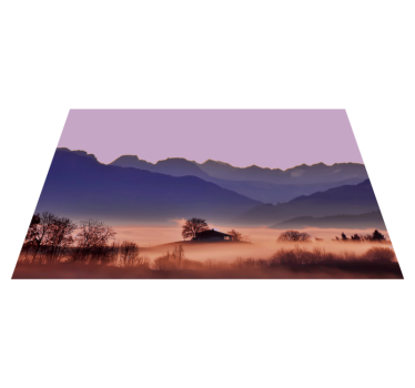 Set de table moderne paysage de montagne apaisant - TenStickers