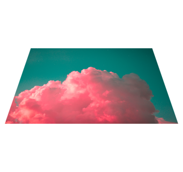 Set de table moderne nuage rose blush - TenStickers