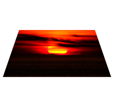 Set de table élégant coucher de soleil sur l'océan - TenStickers