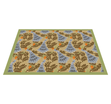 Set de table avec prénom motif floral - TenStickers