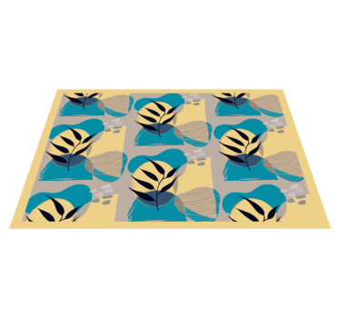 Set de table moderne motifs de feuilles élégants - TenStickers
