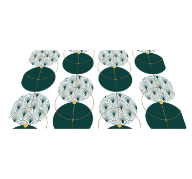 Set de table élégant concept géométrique élégant - TenStickers