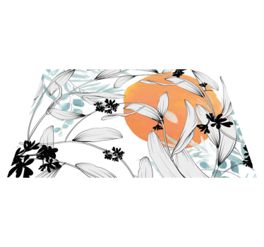 Set de table moderne inspiration florale - TenStickers