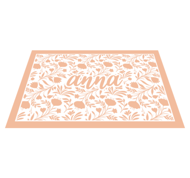 Set de table design tres vintage rose - TenStickers