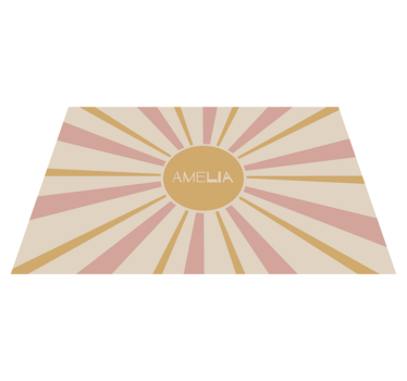 Set de table avec prénom Éclat de soleil - TenStickers