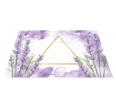 Set de table motif triangle couleur lavande - TenStickers