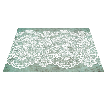 Set de table design forme élégant dentelle belge - TenStickers