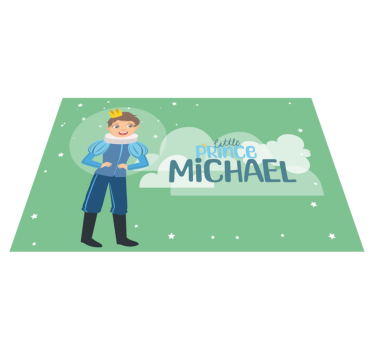 Set de table petit prince nom personnalisable - TenStickers
