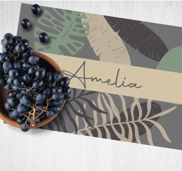 Set de table avec prénom jungle style boho - TenStickers