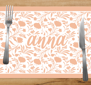 Set de table design tres vintage rose - TenStickers