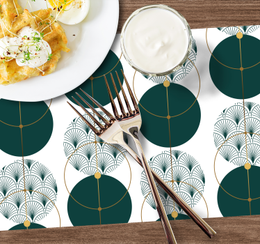 Set de table élégant concept géométrique élégant - TenStickers