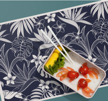 Set de table élégant imprimé floral tropical - TenStickers