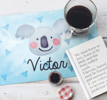 Set de table enfant visage de koala mignon - TenStickers