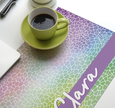 set de table forme moderne Nom personnalisable du modèle moder - TenStickers
