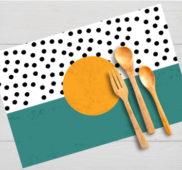 Set de table moderne à pois audacieux - TenStickers