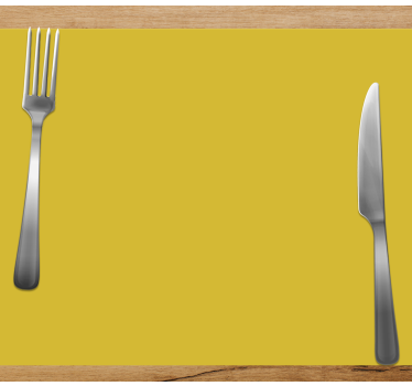 Set de table moderne arrangement de fourchette et couteau - TenStickers