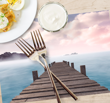 Set de table moderne chemin dock serein - TenStickers