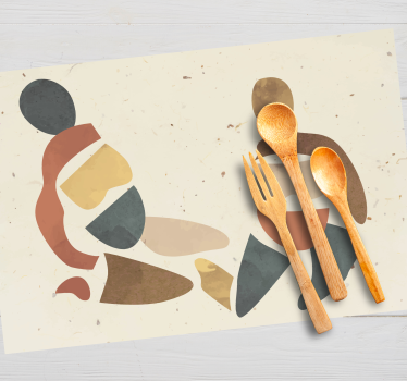 Set de table moderne figures humaines abstraites - TenStickers