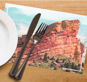 Set de table moderne formation rocheuse majestueuse - TenStickers