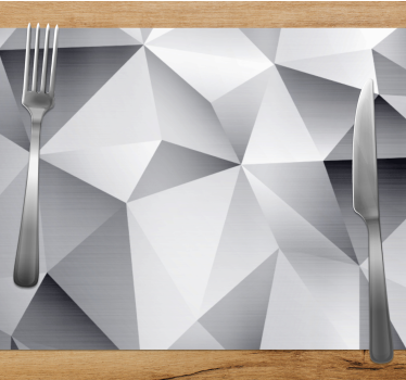 Set de table moderne motif géométrique métallique - TenStickers