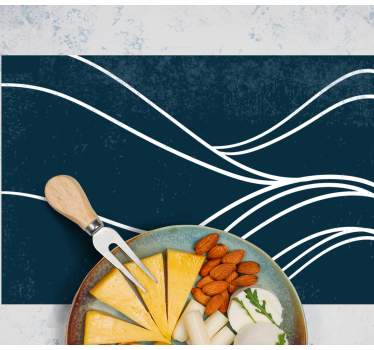 Set de table moderne motif vagues élégantes - TenStickers