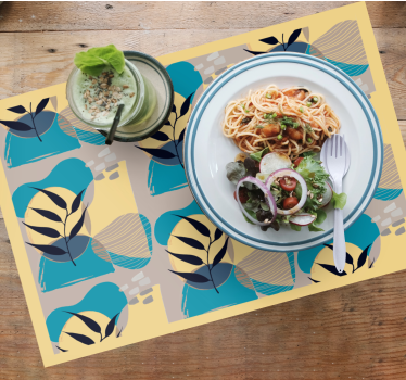 Set de table moderne motifs de feuilles élégants - TenStickers