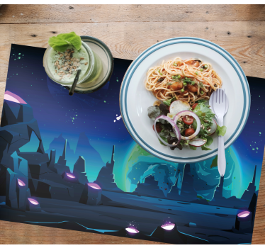 Set de table moderne paysage cosmique - TenStickers