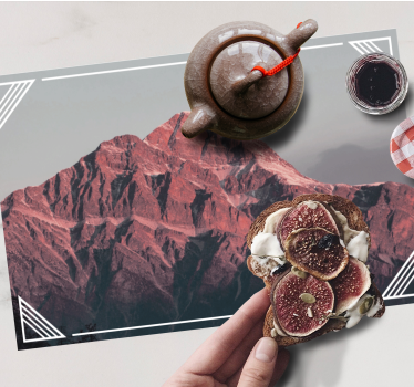 Set de table moderne paysage de montagne serein - TenStickers