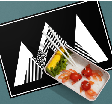 Set de table moderne pics de montagne stylés - TenStickers