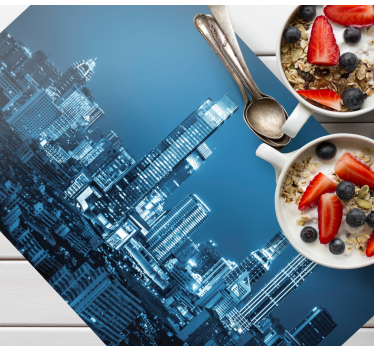 Set de table moderne vue sur la ligne d'horizon - TenStickers