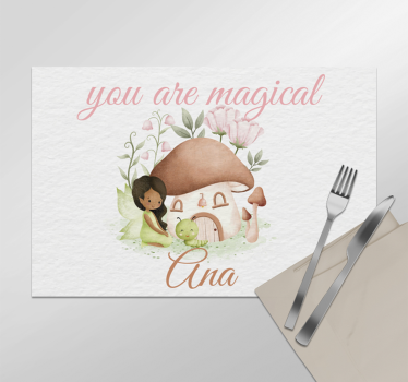 Set de table design nom tu es magique - TenStickers