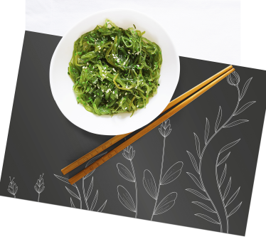 Set de table rectangulaire Fleurs élégantes - TenStickers