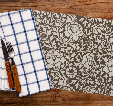 Set de table  imprimé fleuri vintage - TenStickers
