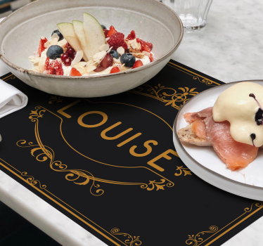 Sets de table nom ornemental - TenStickers