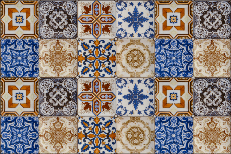 Set de table original hydraulique multicolore - TenStickers